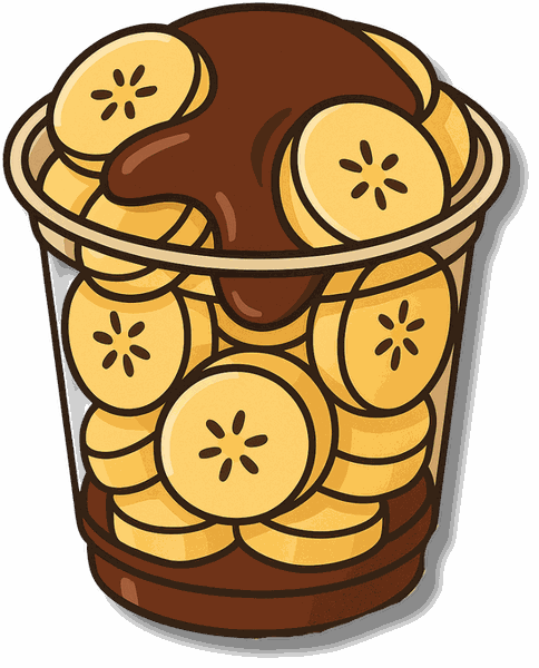 Le Banane Choco en pot