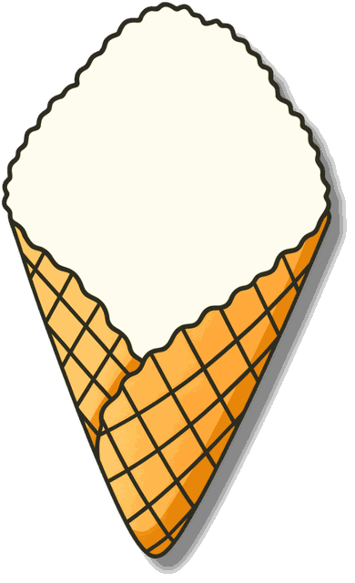 Le Sorbet Coco ou Passion en cornet