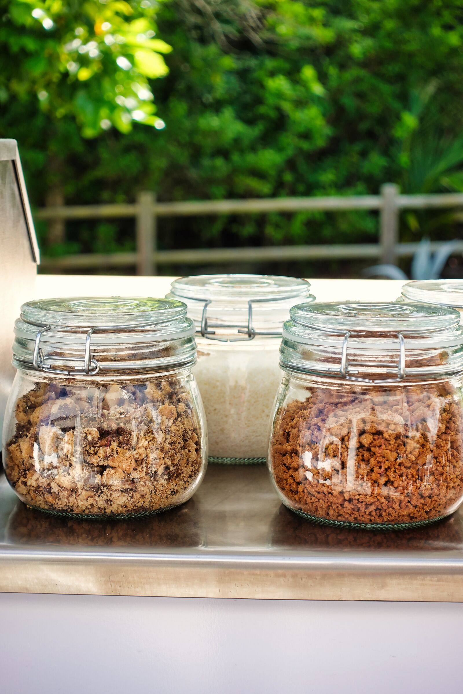 Toppings maison en bocaux